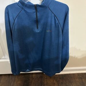 Greg Norman Collection Navy Quarter-Zip Pullover Mens Large